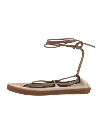 Yves Saint Laurent Rive Gauche Canvas Flats