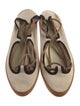 Yves Saint Laurent Rive Gauche Canvas Flats