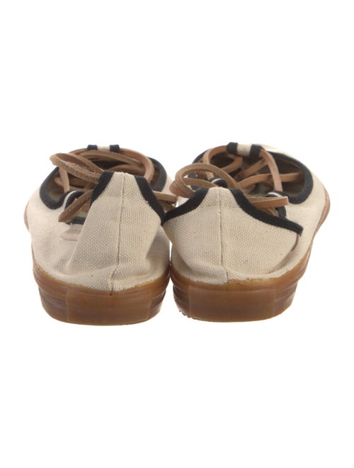 Yves Saint Laurent Rive Gauche Canvas Flats