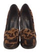 Yves Saint Laurent Rive Gauche Ponyhair Animal Print Pumps