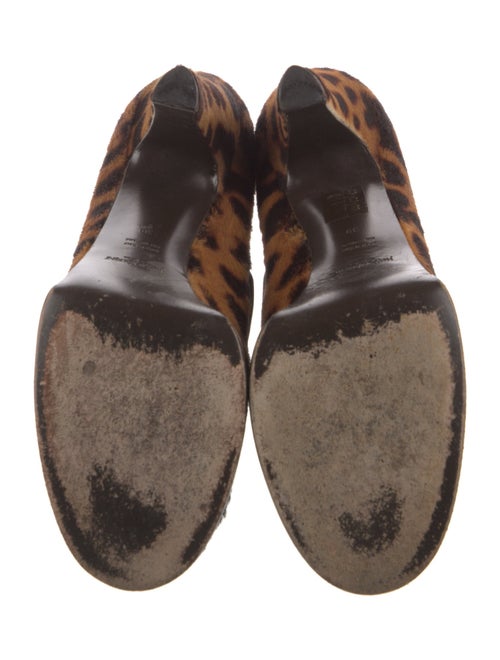 Yves Saint Laurent Rive Gauche Ponyhair Animal Print Pumps