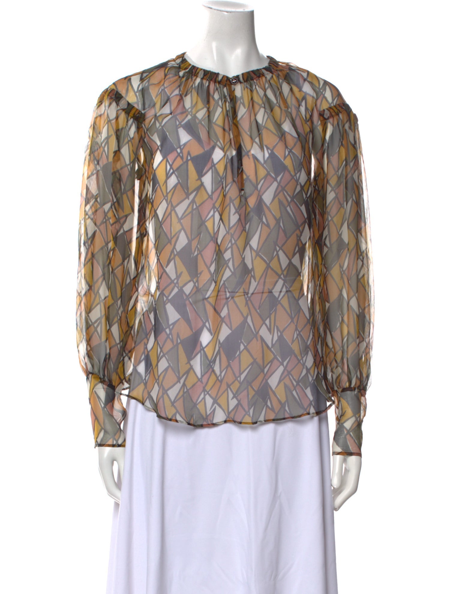 Yves Saint Laurent Rive Gauche Vintage Late 2000's - Early 2010's Blouse