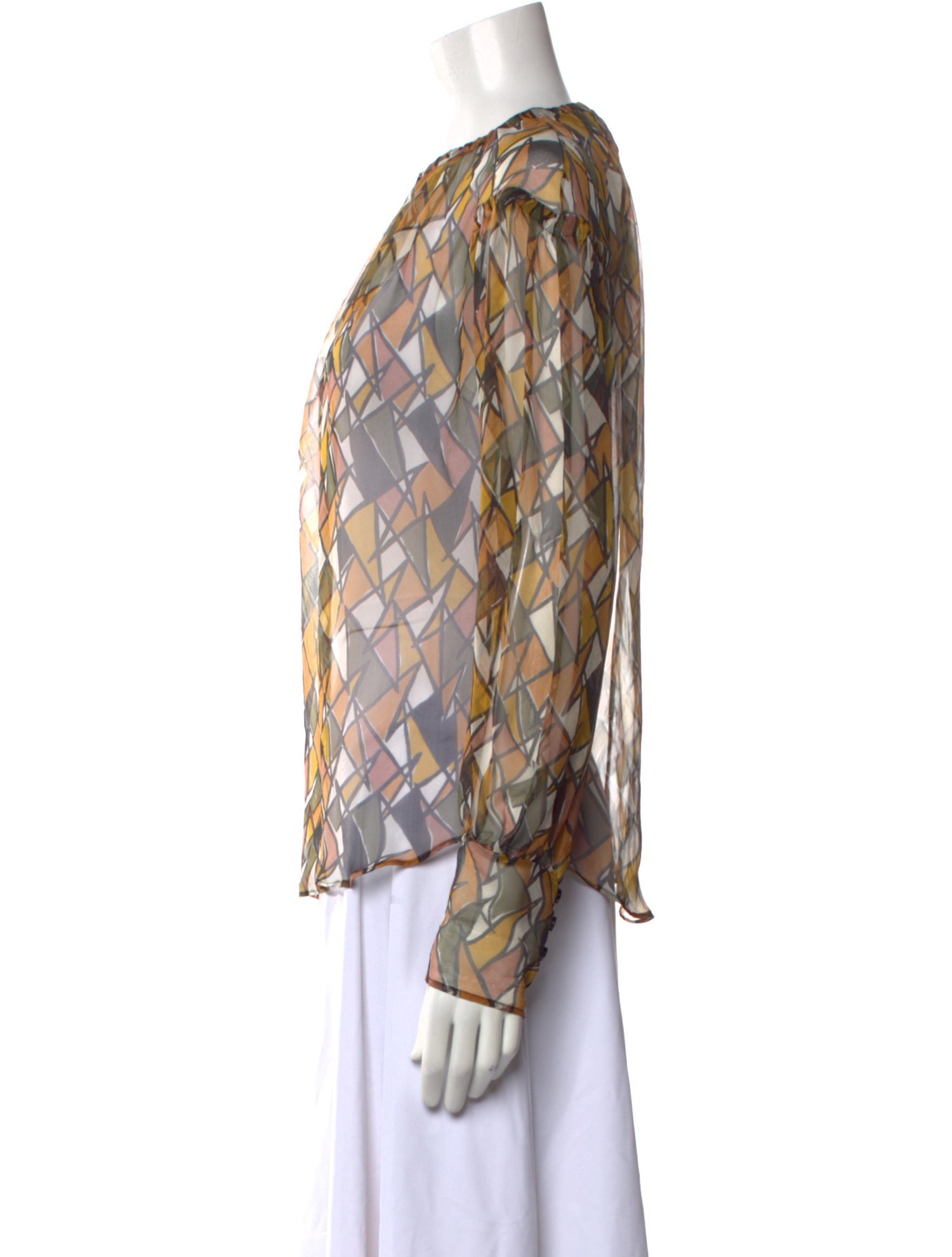 Yves Saint Laurent Rive Gauche Vintage Late 2000's - Early 2010's Blouse