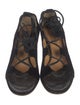 Yves Saint Laurent Rive Gauche Velvet Sandals