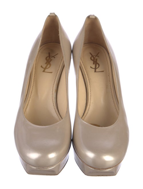 Yves Saint Laurent Rive Gauche Patent Leather Pumps
