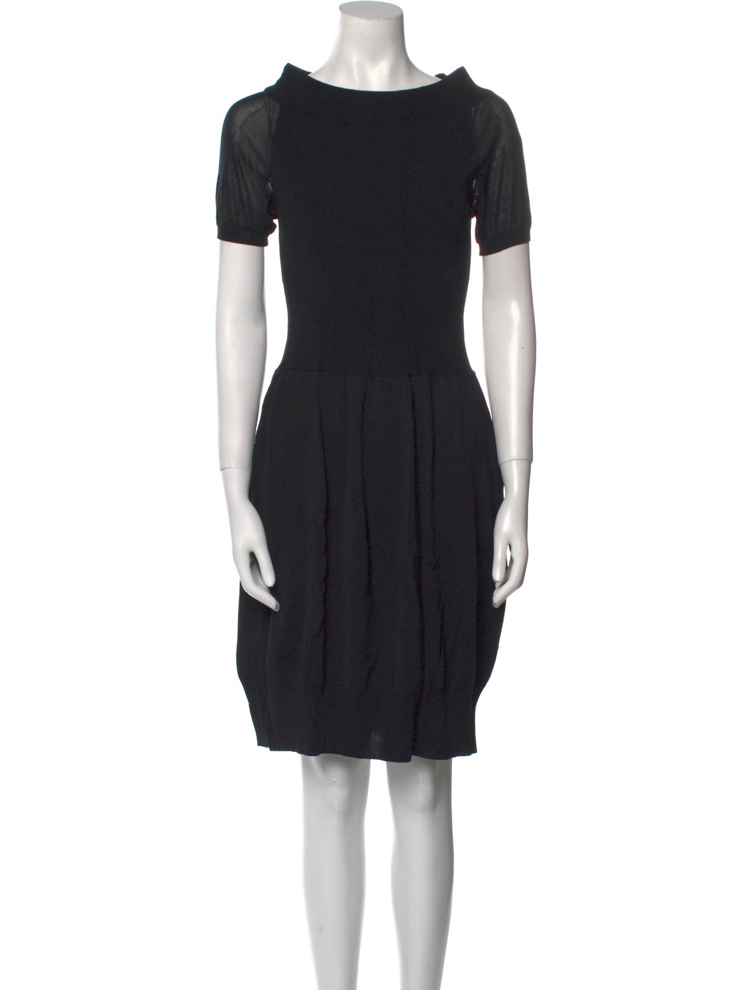 Yves Saint Laurent Rive Gauche Silk Knee-Length Dress
