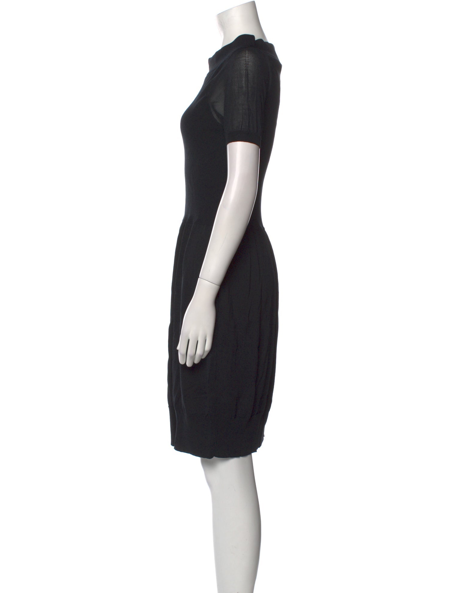 Yves Saint Laurent Rive Gauche Silk Knee-Length Dress