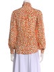 Yves Saint Laurent Rive Gauche Silk Printed Blouse