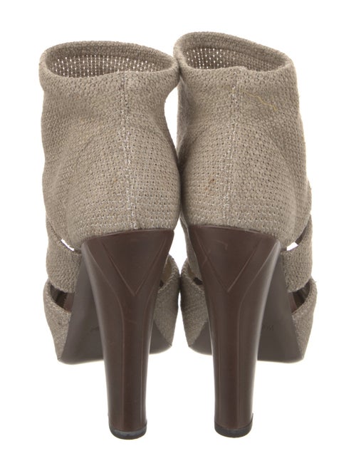 Yves Saint Laurent Rive Gauche Canvas Mules