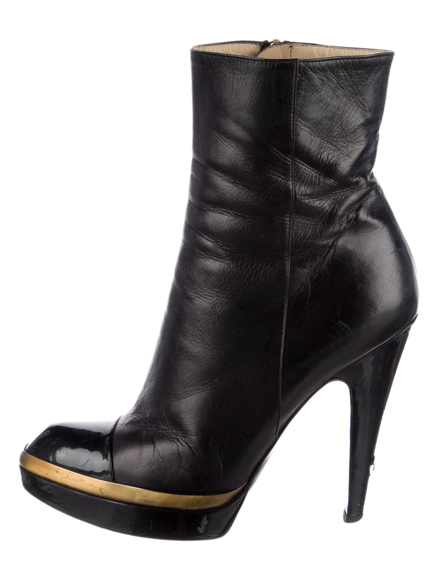 Yves Saint Laurent Rive Gauche Leather Boots