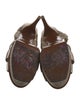 Yves Saint Laurent Rive Gauche Leather T-Strap Sandals