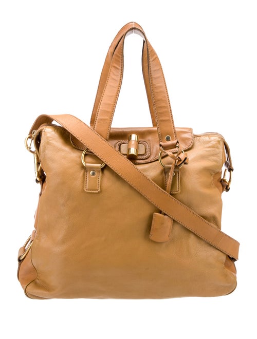 Yves Saint Laurent Rive Gauche Leather Top Handle Bag