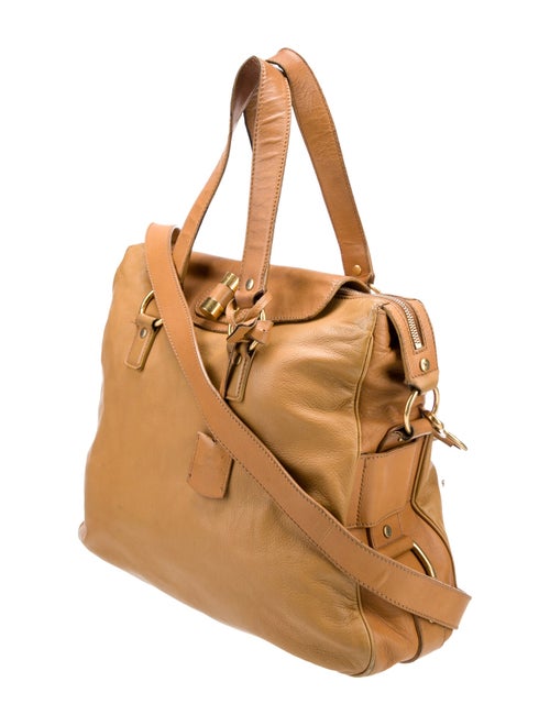 Yves Saint Laurent Rive Gauche Leather Top Handle Bag