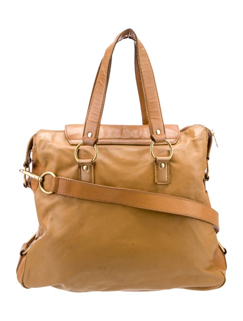 Yves Saint Laurent Rive Gauche Leather Top Handle Bag