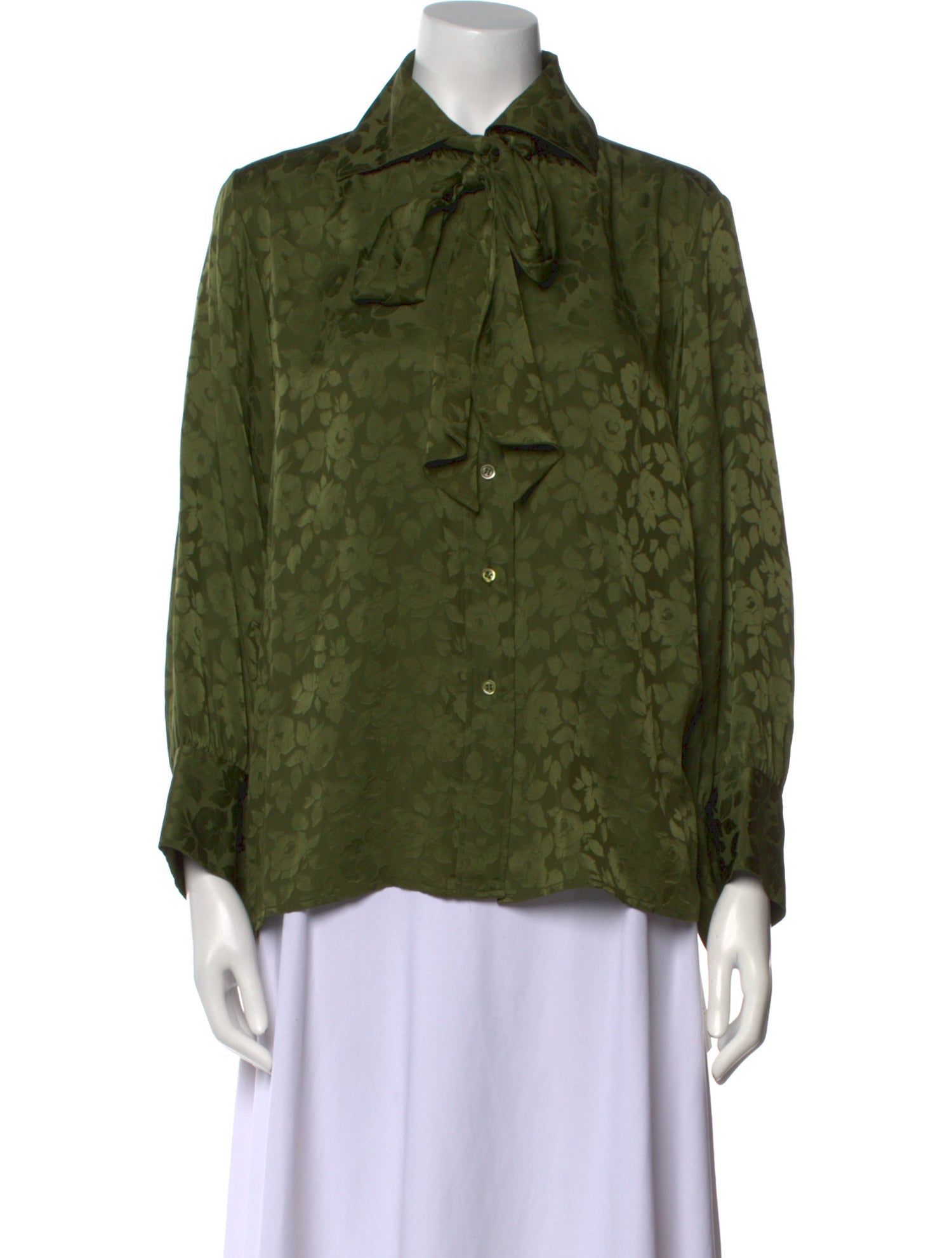 Yves Saint Laurent Rive Gauche Vintage 1980's Button-Up Top