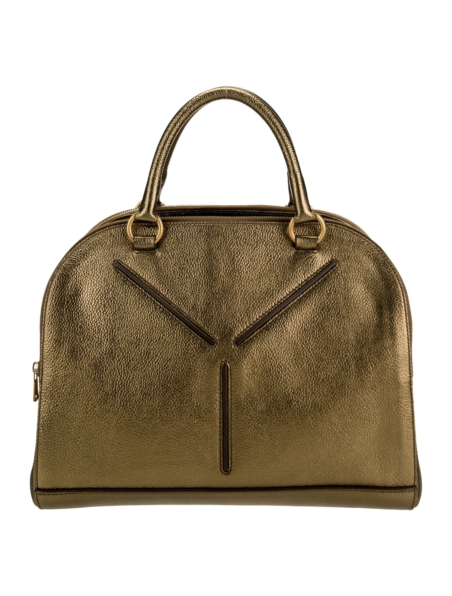 Yves Saint Laurent Rive Gauche Leather Top Handle Bag