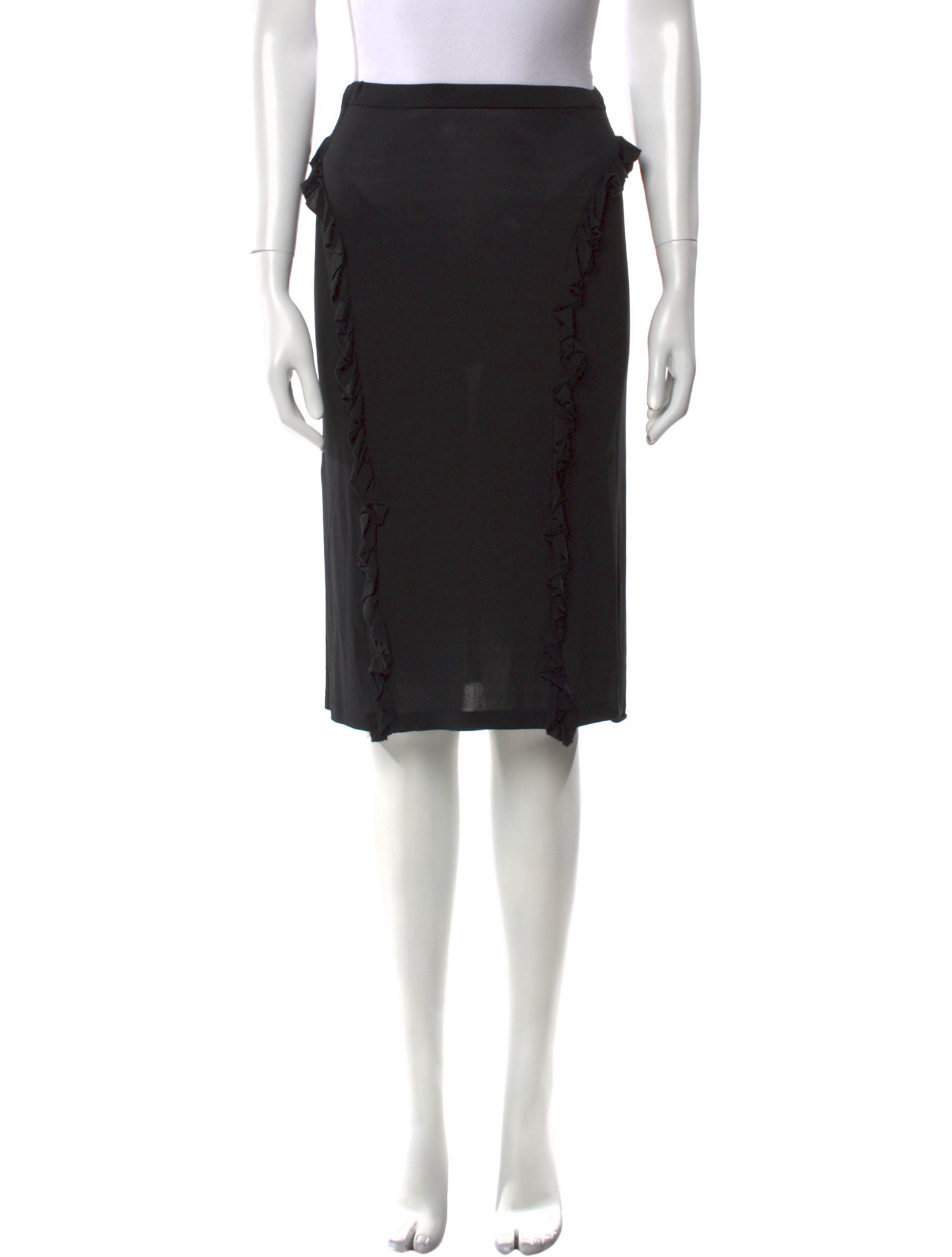 Yves Saint Laurent Rive Gauche Vintage Knee-Length Skirt