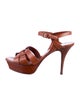 Yves Saint Laurent Rive Gauche Leather Sandals