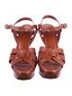 Yves Saint Laurent Rive Gauche Leather Sandals