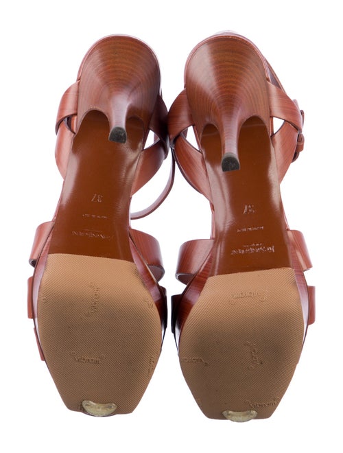 Yves Saint Laurent Rive Gauche Leather Sandals