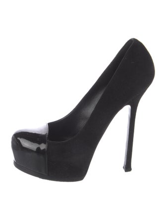 Yves Saint Laurent Rive Gauche Suede Pumps