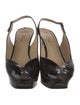 Yves Saint Laurent Rive Gauche Patent Leather Slingback Pumps