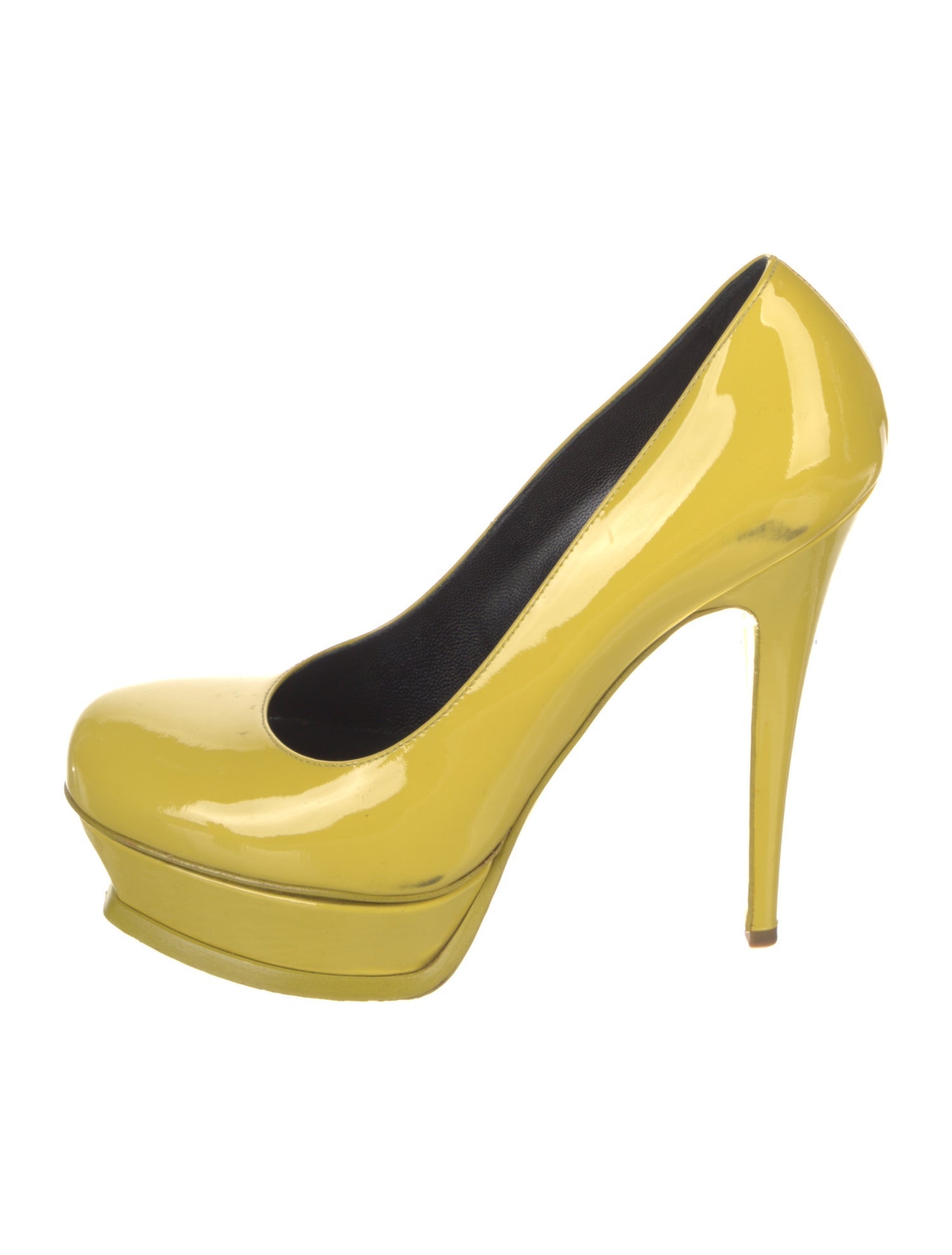 Yves Saint Laurent Rive Gauche Patent Leather Pumps