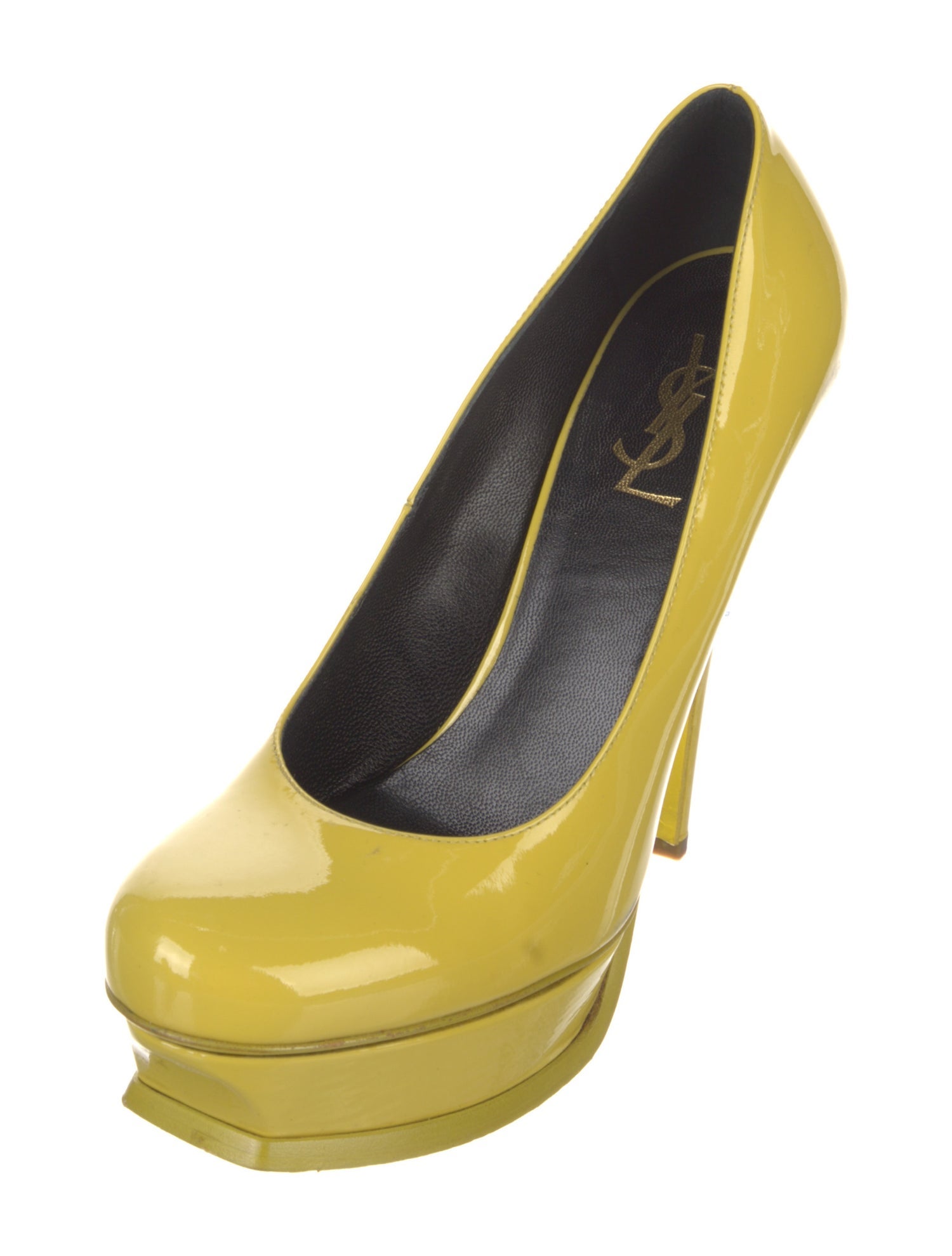 Yves Saint Laurent Rive Gauche Patent Leather Pumps