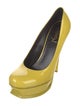 Yves Saint Laurent Rive Gauche Patent Leather Pumps