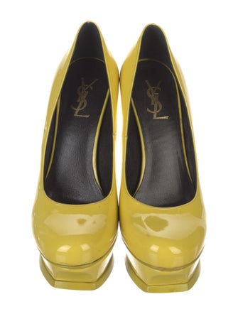 Yves Saint Laurent Rive Gauche Patent Leather Pumps