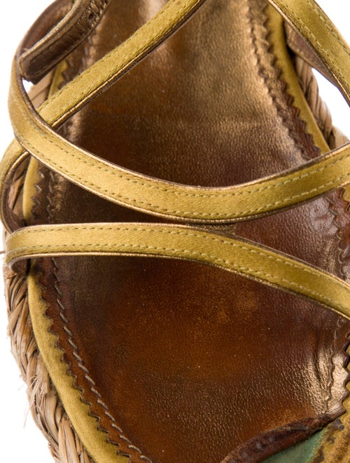 Yves Saint Laurent Rive Gauche Satin Espadrilles