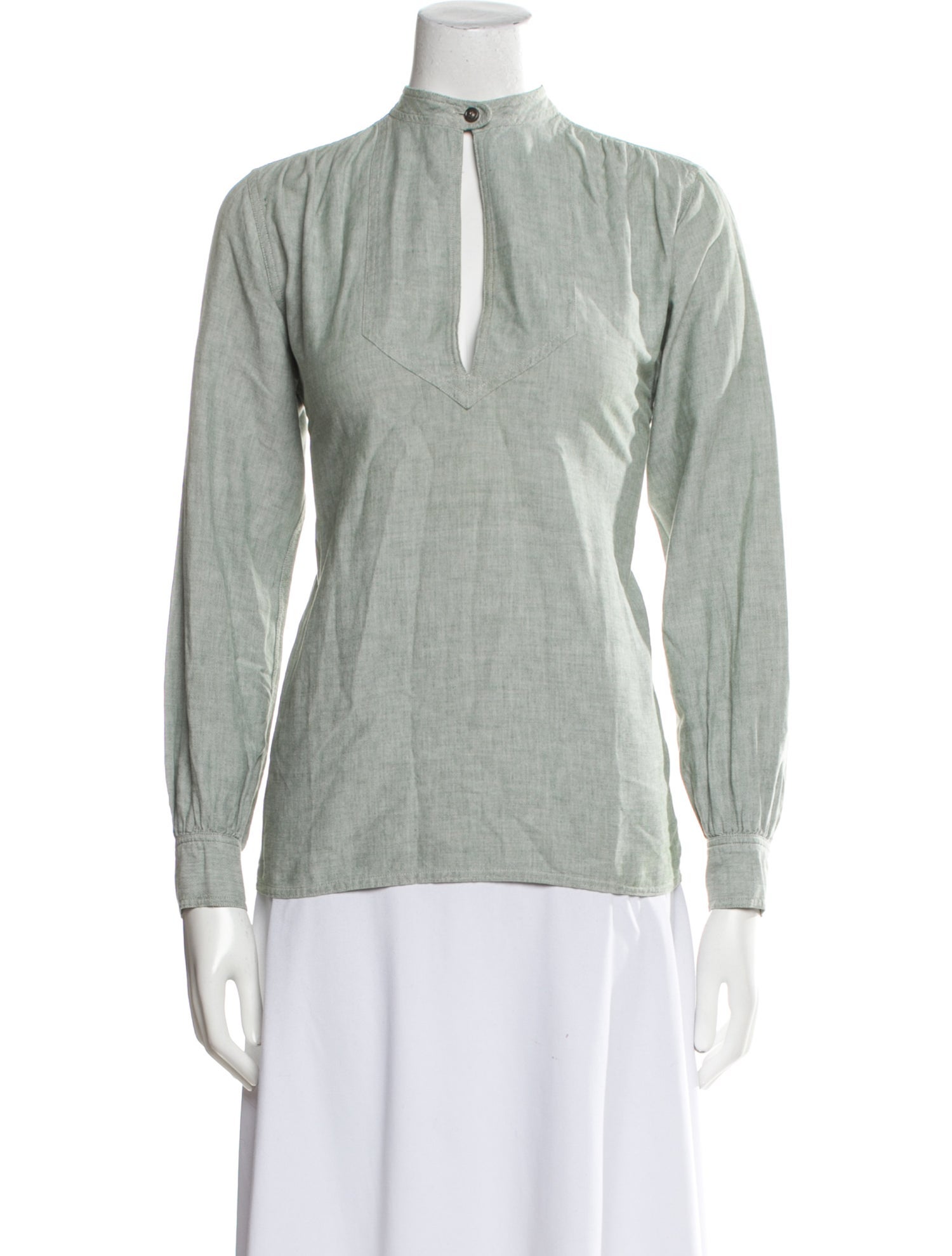 Yves Saint Laurent Rive Gauche Vintage Mock Neck Top