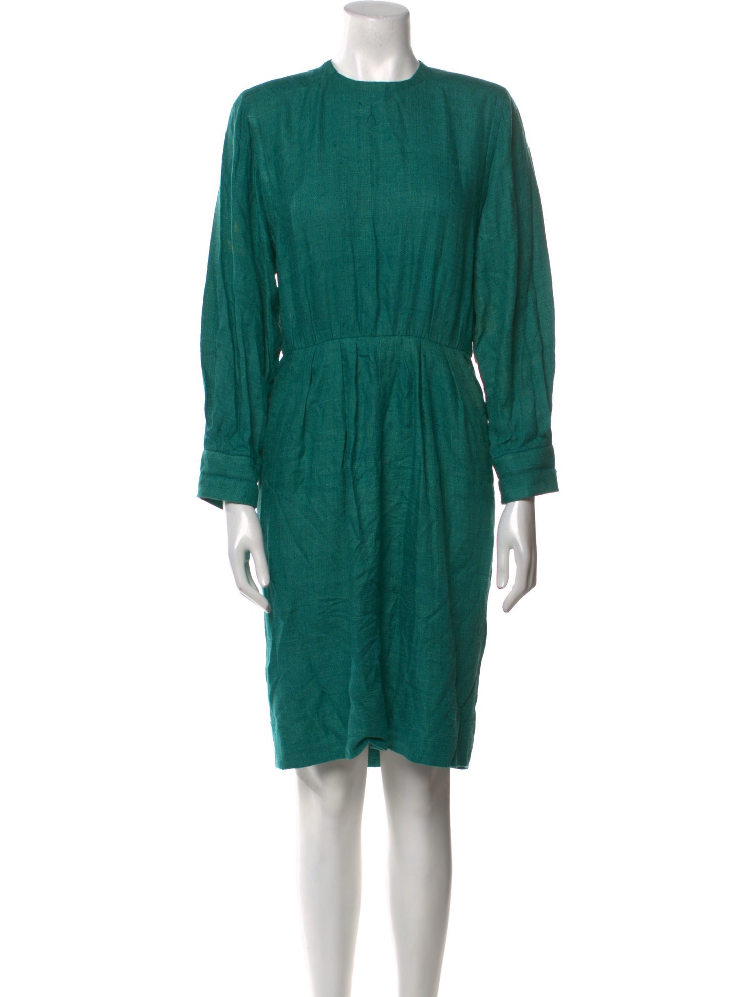 Yves Saint Laurent Rive Gauche Silk Knee-Length Dress
