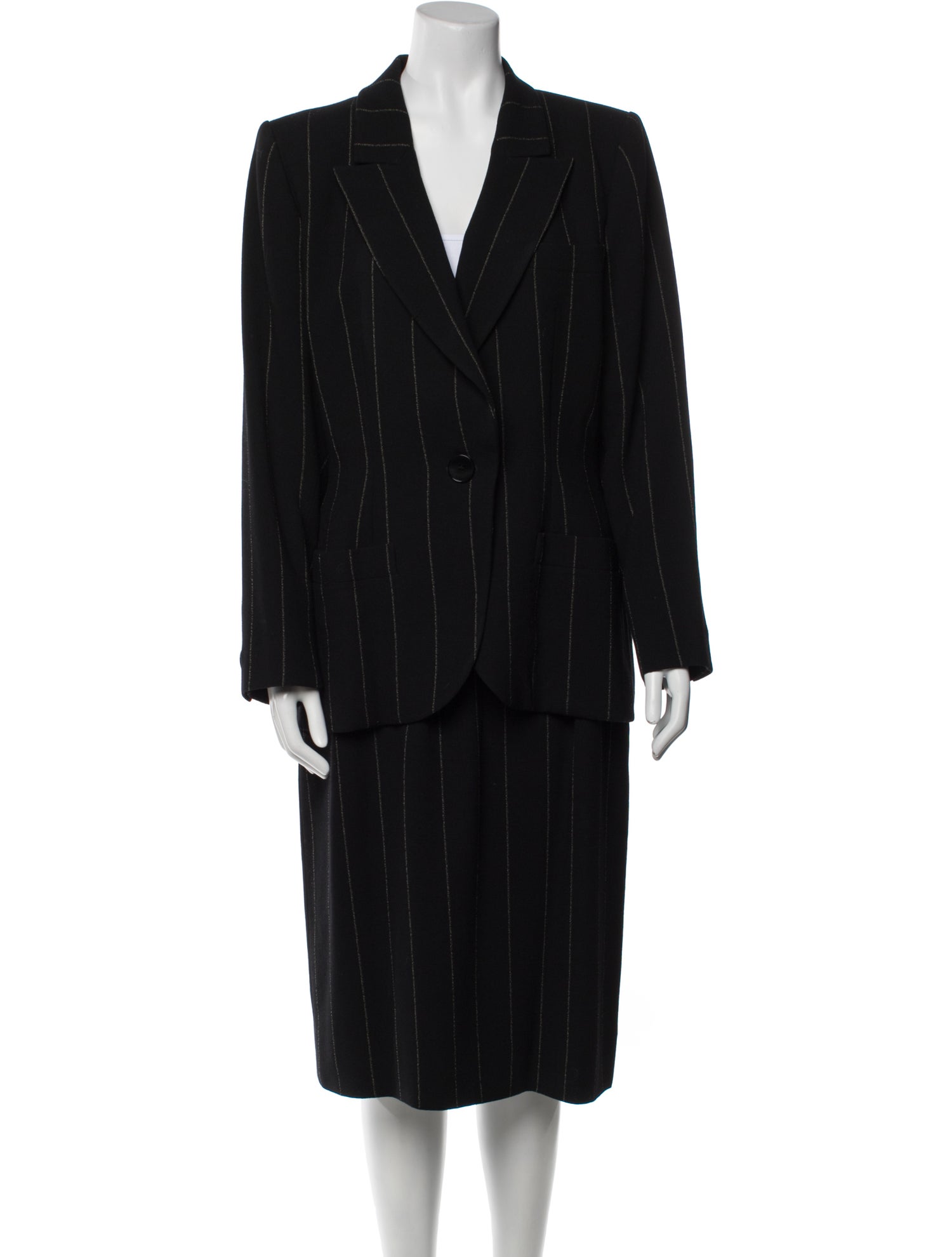 Yves Saint Laurent Rive Gauche Vintage 1997 Skirt Suit