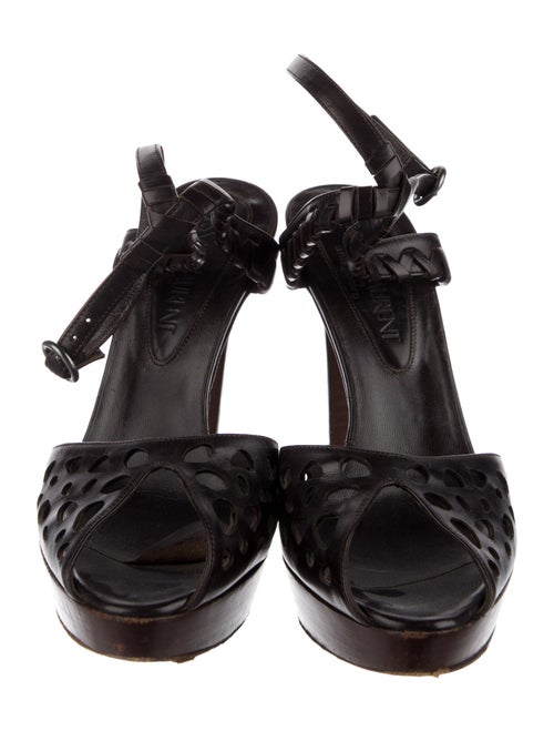 Yves Saint Laurent Rive Gauche Leather Sandals