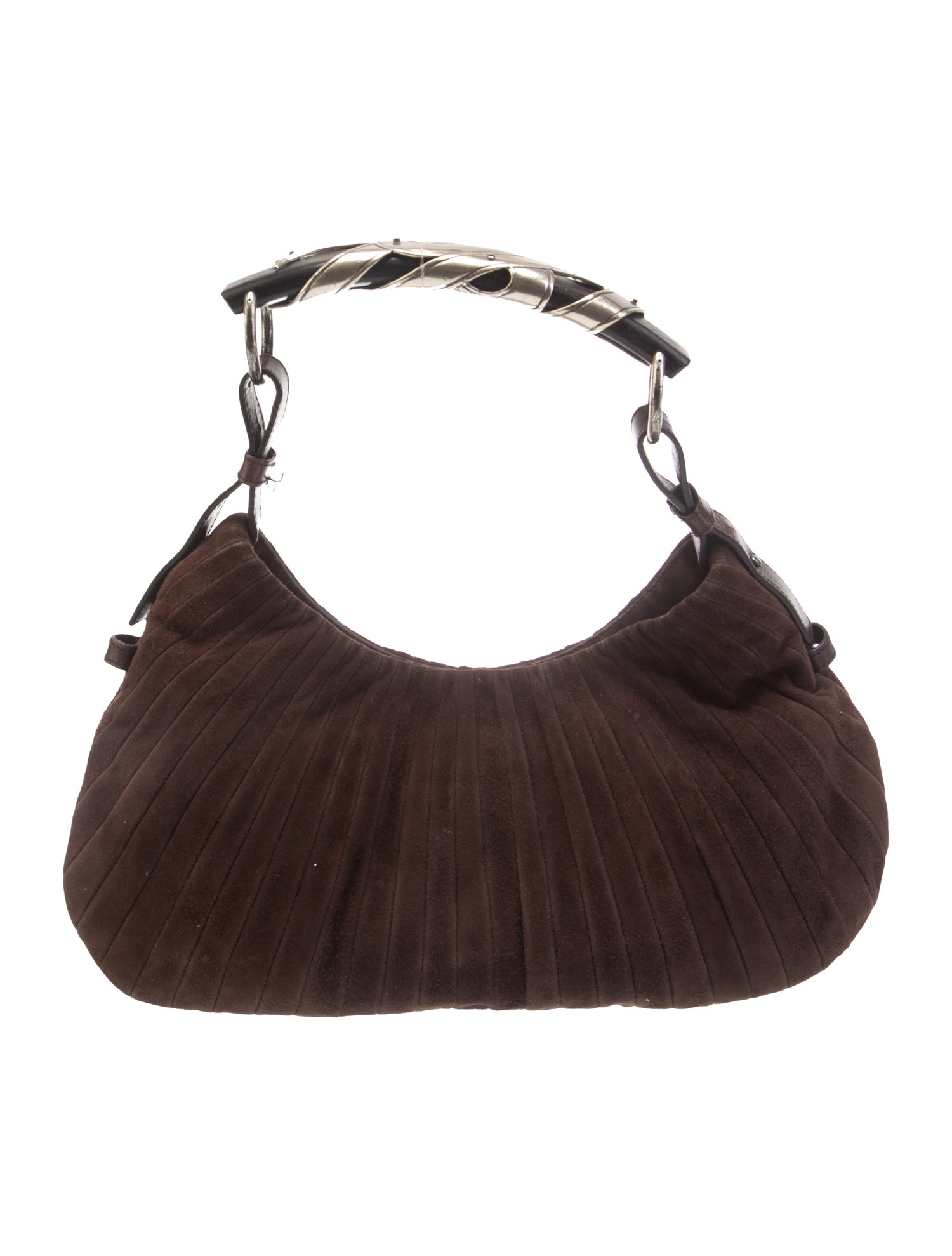 Yves Saint Laurent Rive Gauche Suede Shoulder Bag