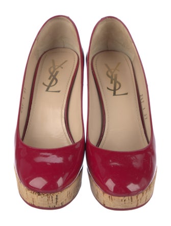 Yves Saint Laurent Rive Gauche Patent Leather Pumps
