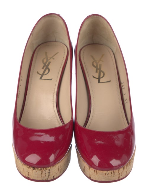 Yves Saint Laurent Rive Gauche Patent Leather Pumps
