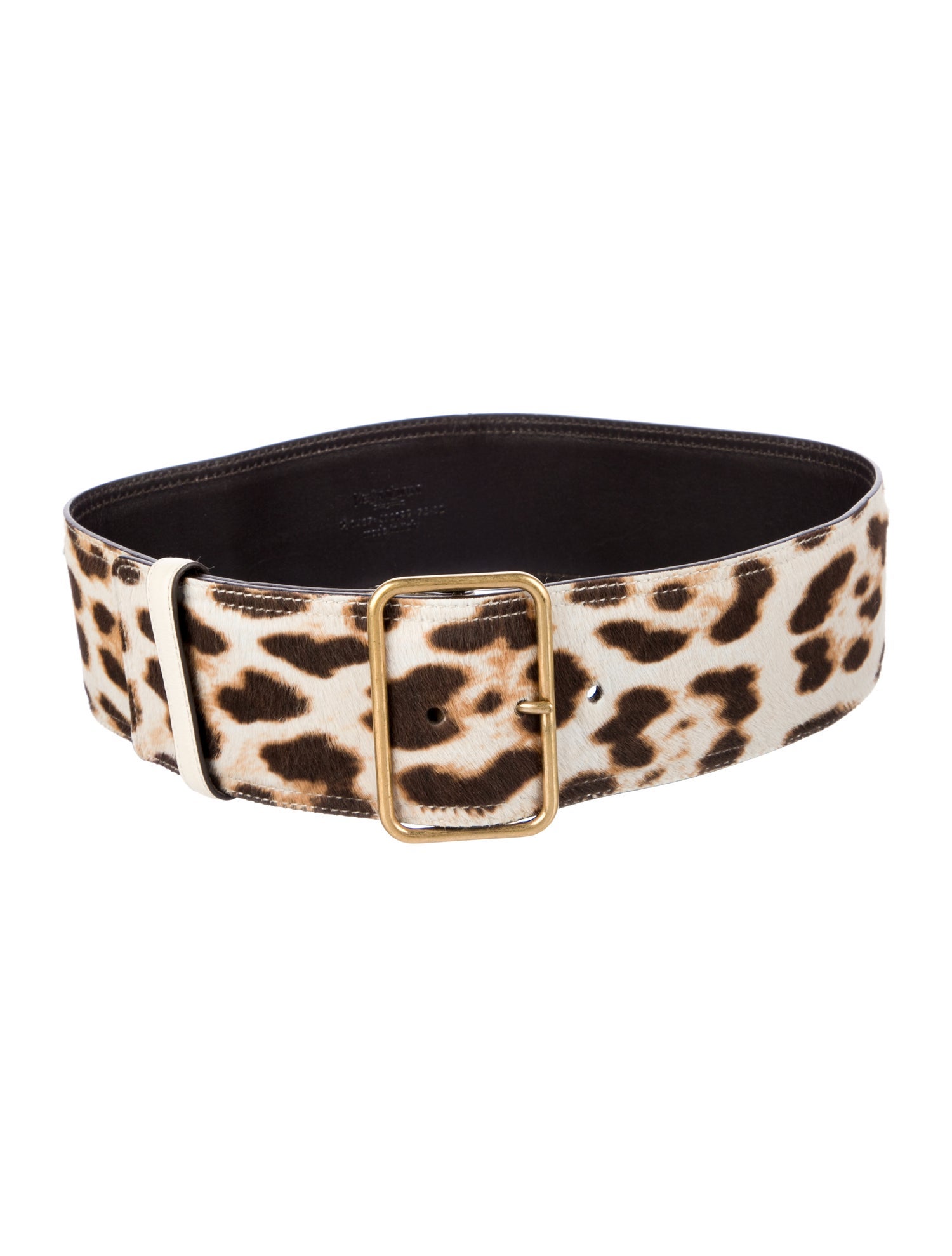 Yves Saint Laurent Rive Gauche Wide Ponyhair Waist Belt