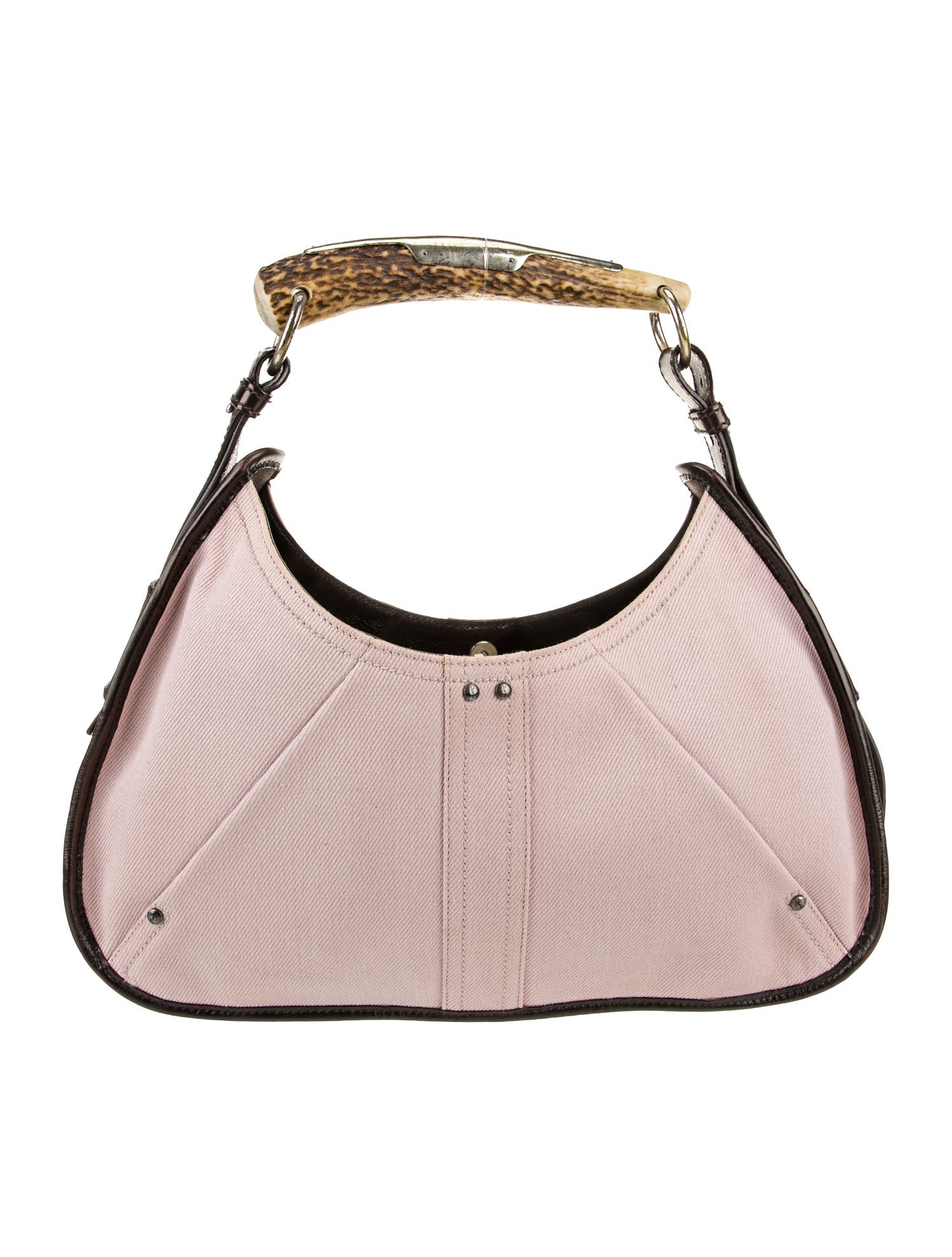 Yves Saint Laurent Rive Gauche Canvas Shoulder Bag