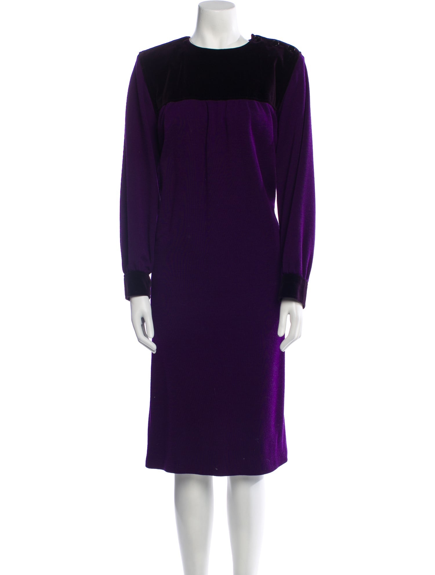 Yves Saint Laurent Rive Gauche Vintage Midi Length Dress