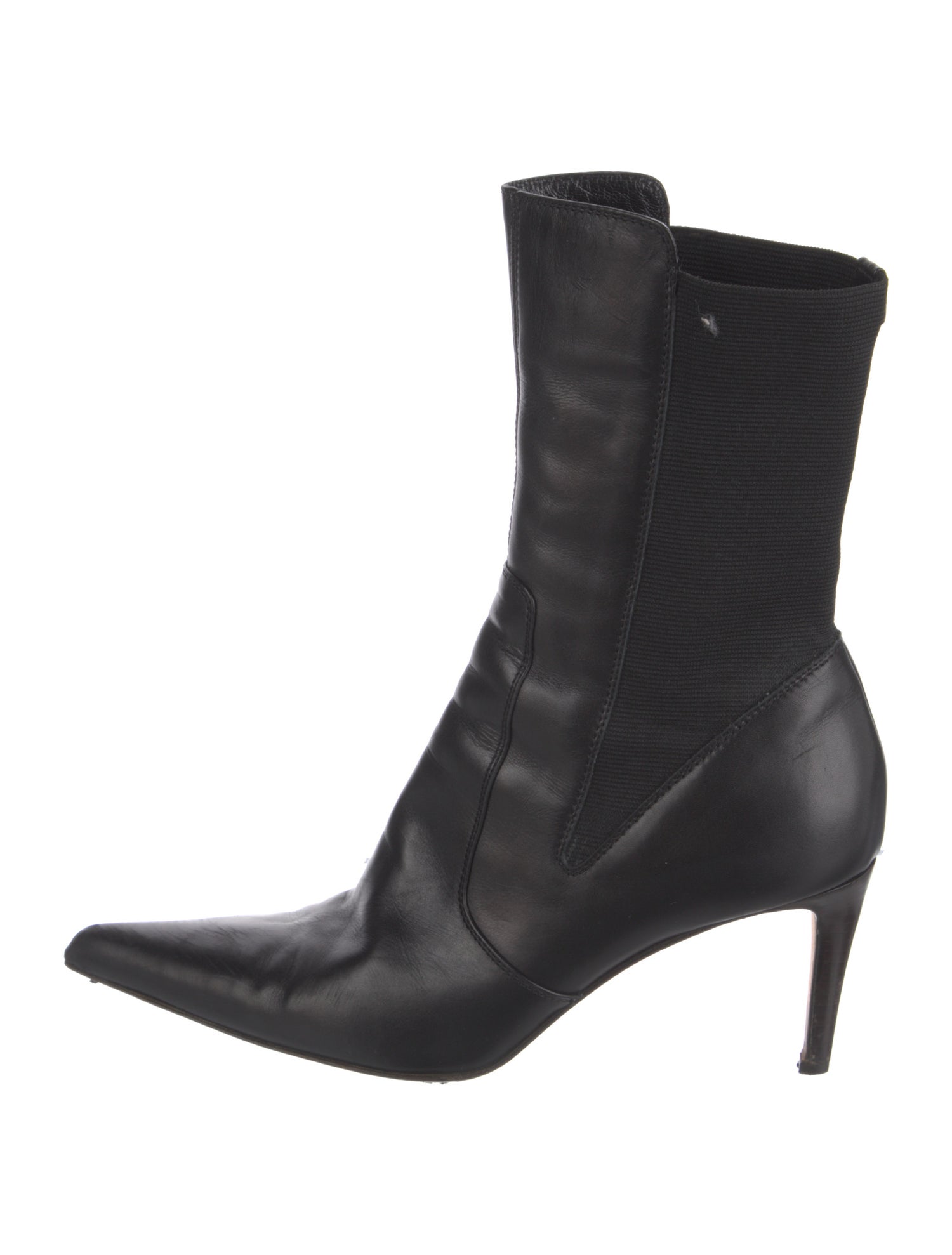 Yves Saint Laurent Rive Gauche Leather Boots