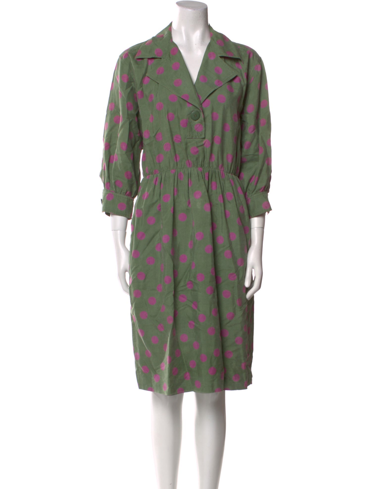 Yves Saint Laurent Rive Gauche Vintage Midi Length Dress