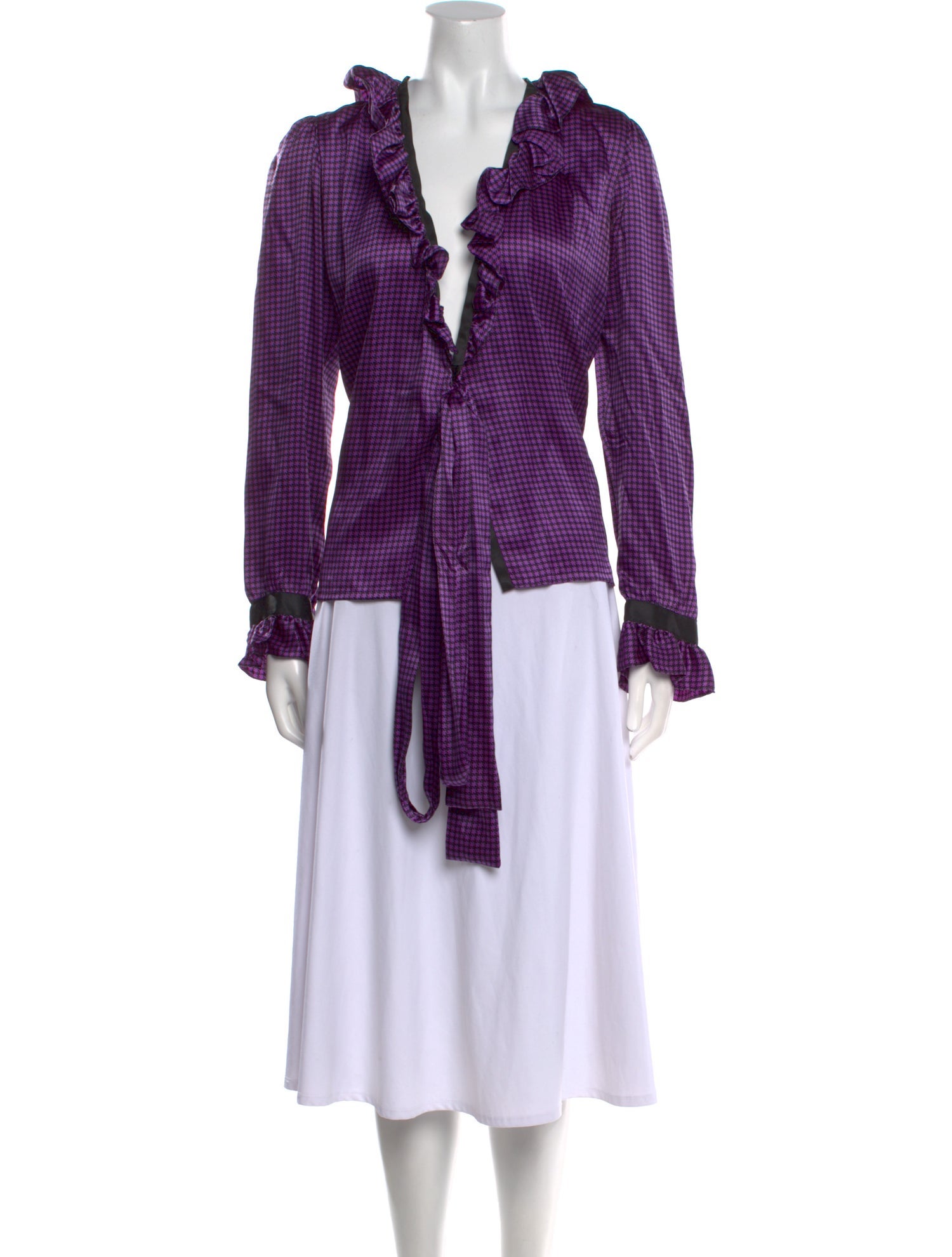 Yves Saint Laurent Rive Gauche Vintage Late 1970's - Early 1980's Blouse