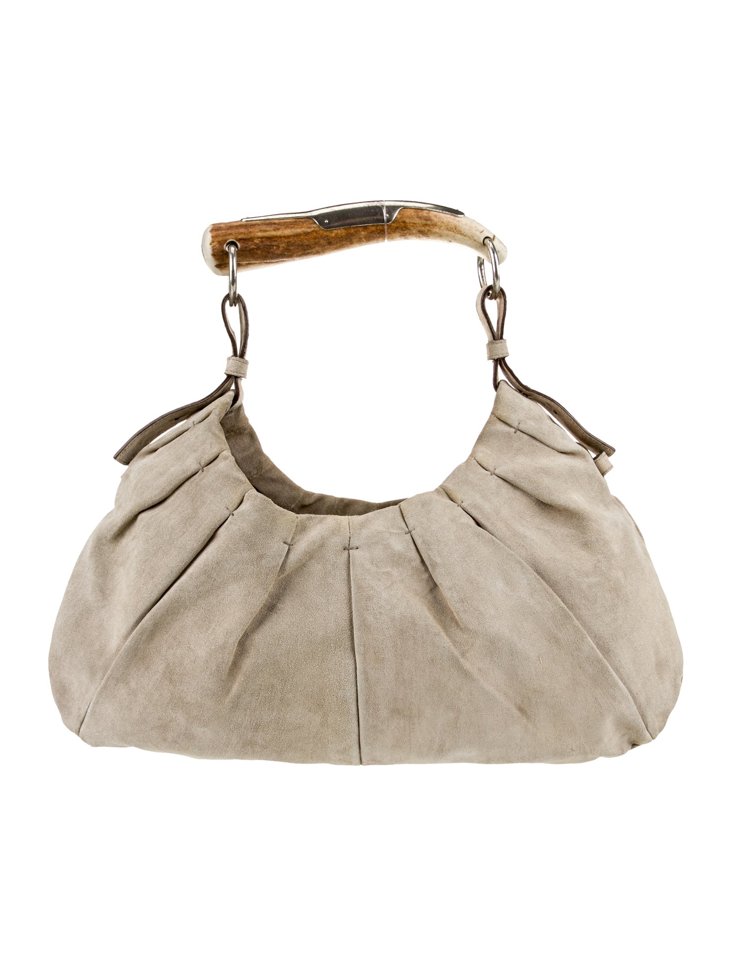 Yves Saint Laurent Rive Gauche Suede Top Handle Bag