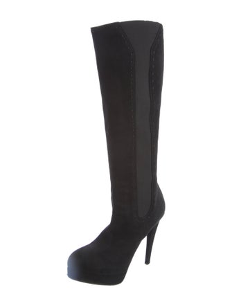 Yves Saint Laurent Rive Gauche Suede Boots