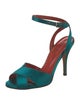 Yves Saint Laurent Rive Gauche Satin Sandals