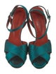 Yves Saint Laurent Rive Gauche Satin Sandals