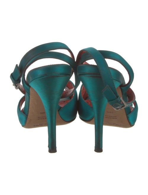Yves Saint Laurent Rive Gauche Satin Sandals