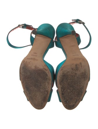 Yves Saint Laurent Rive Gauche Satin Sandals